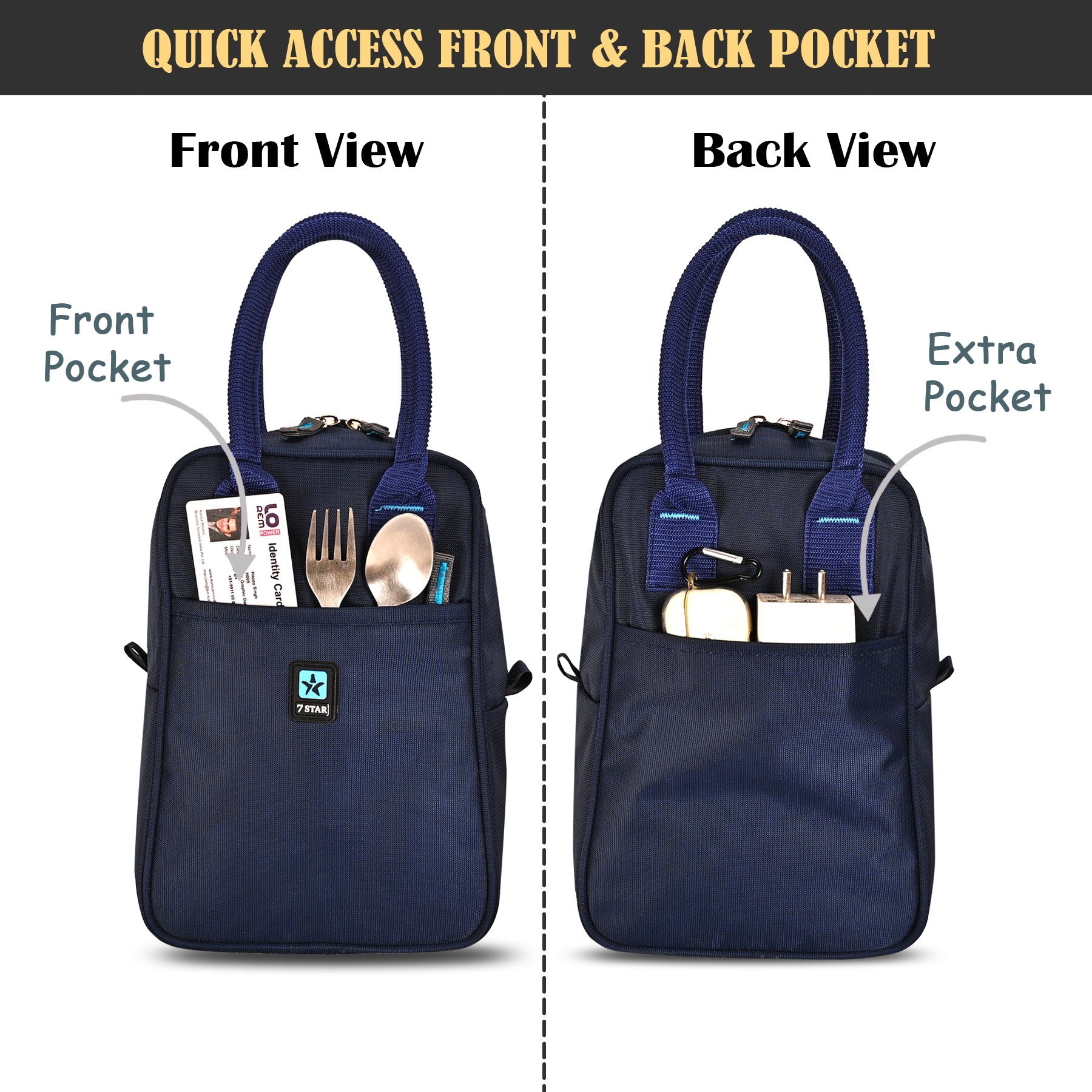 Seven Star Lunch Bag for Office and School for Men and Women