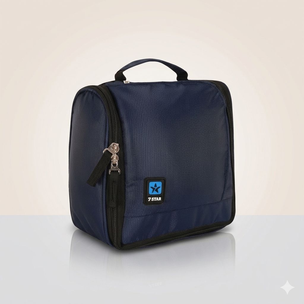 Seven Star Travel Toiletry Kit, Makeup Cosmetics Bag, Shaving Kit Pouch, for Men & Women